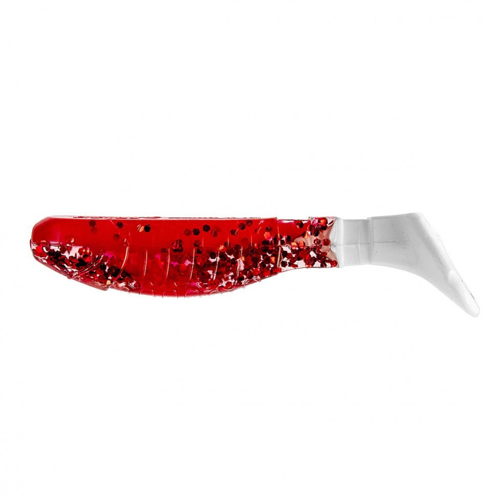 Виброхвост Helios Chubby 3,55"/9 см, цвет Red Sparkles WT 5 шт HS-4-034 , 